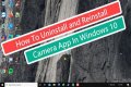 How do I reinstall the camera app on my Samsung?