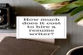 How much does a CV writer cost?
